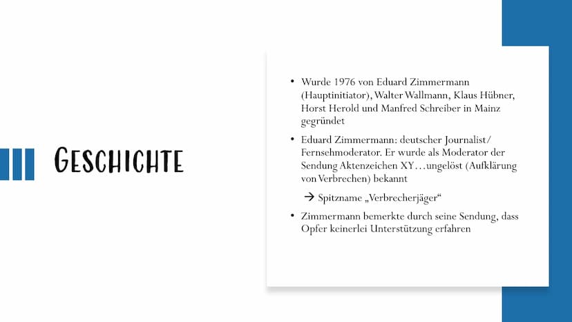 WEISSER RING
Wir helfen Kriminalitätsopfern.
WEISSER
RING WAS IST DER WEISSE RING?
• WEISSER RING – Gemeinnütziger Verein zur
Unterstützung 