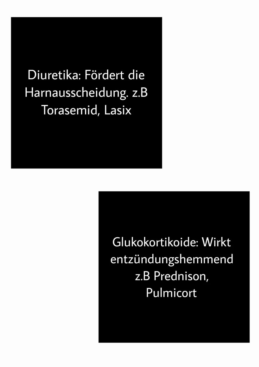 MEDIKAMENTENGRUPPEN
WIRKUNG & BEISPIELE
Analgetika: Sind
Schmerzmedikamente dazu
gehören z.B Dafalgan,
Panadol
Antidiabetika (Insulin):
Sind