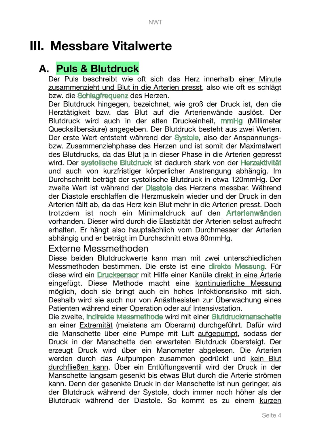 NWT
Lerntagebuch
Digitale Gesundheit
PHYSIOLOGIE
Seite 1 Inhaltsangabe
1. Digitale Gesundheit
II. Physiologie
III. Messbare Vitalwerte
A. Pu