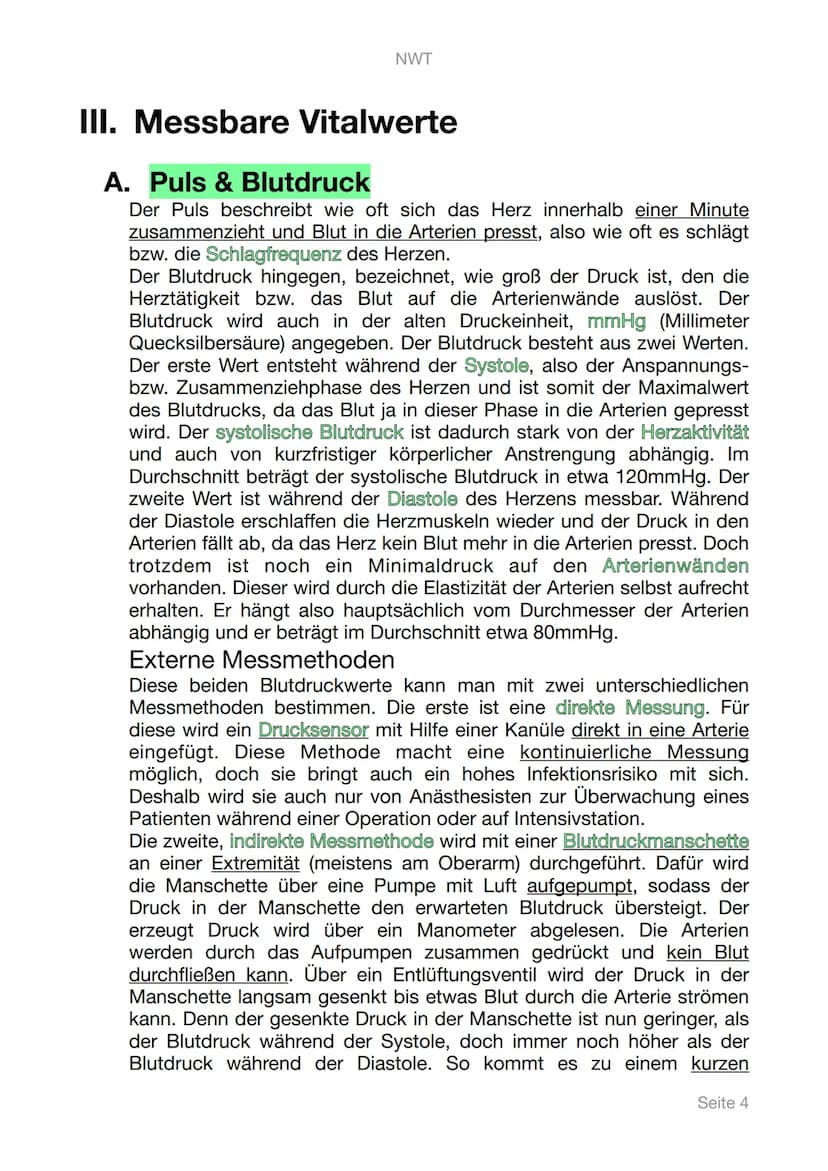 NWT
Lerntagebuch
Digitale Gesundheit
PHYSIOLOGIE
Seite 1 Inhaltsangabe
1. Digitale Gesundheit
II. Physiologie
III. Messbare Vitalwerte
A. Pu