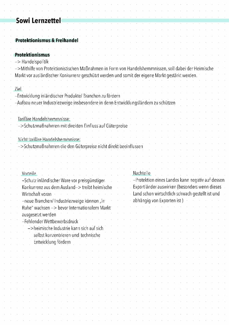Know Protektionismus und Freihandel  thumbnail