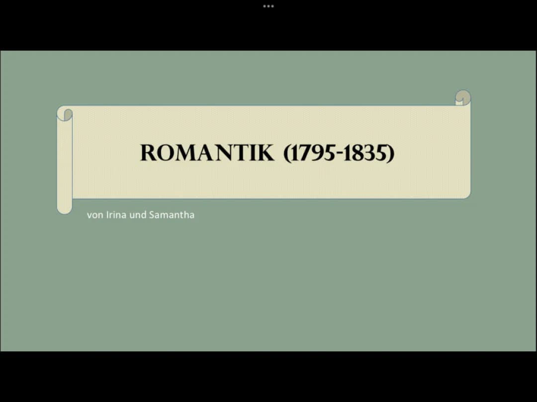 Epoche Romantik 