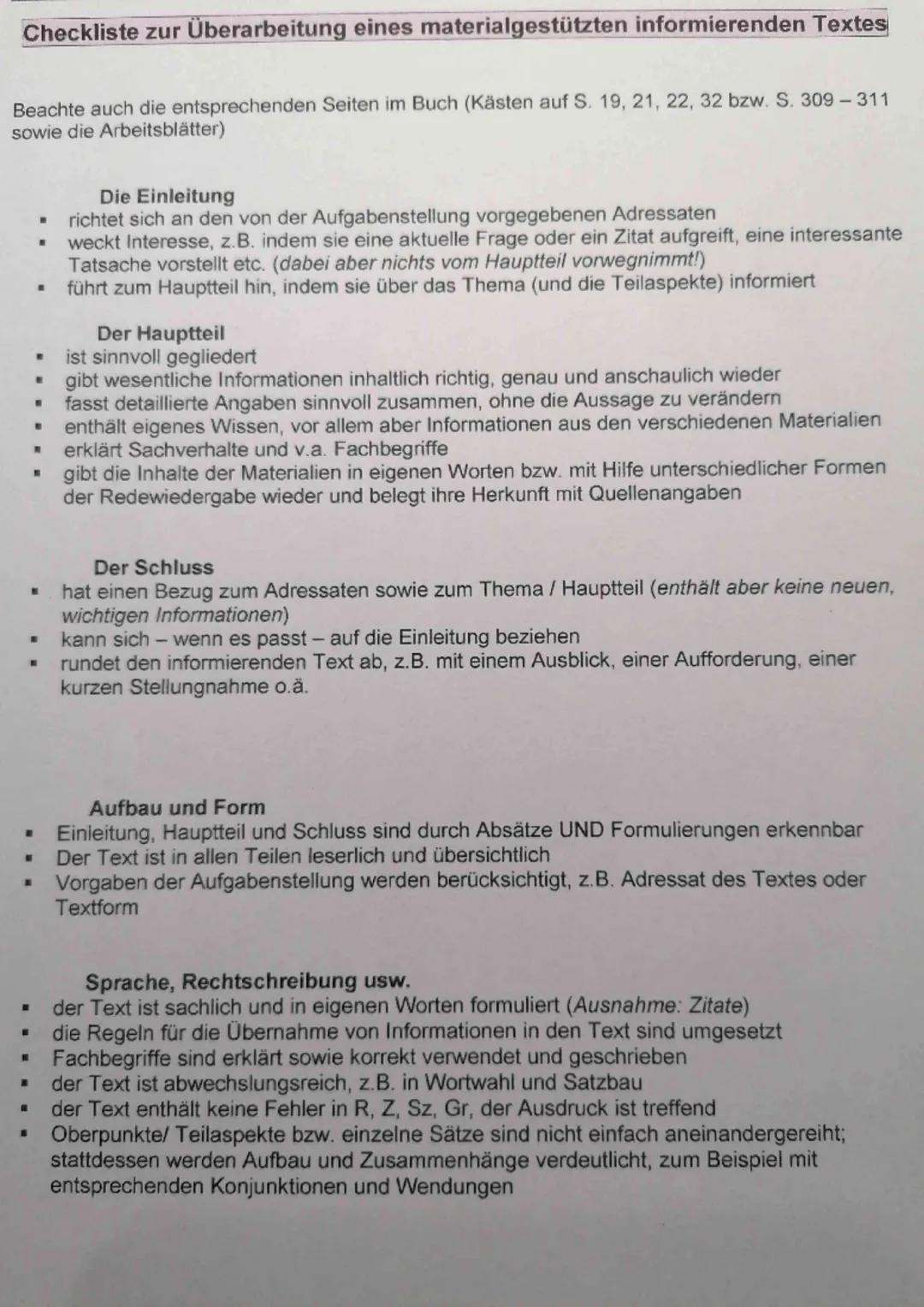 Anleitung: Einen materialgestützten informierenden Text verfassen

1. Aufgabenstellung erfassen
Lies die Aufgabenstellung genau und kläre di