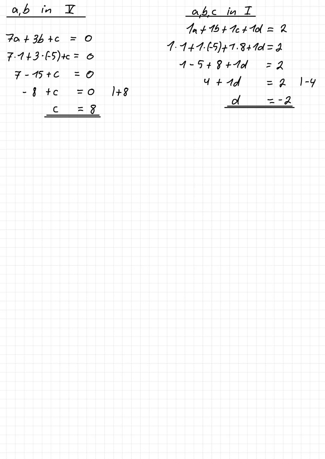 Funktionsrekonstruktion
Aufg.: Gesucht ist die ganzrationale Funktion dritten
Grades mit dem Wendepunkt Wp (-2/6), die an der
Stelle x = 4 e