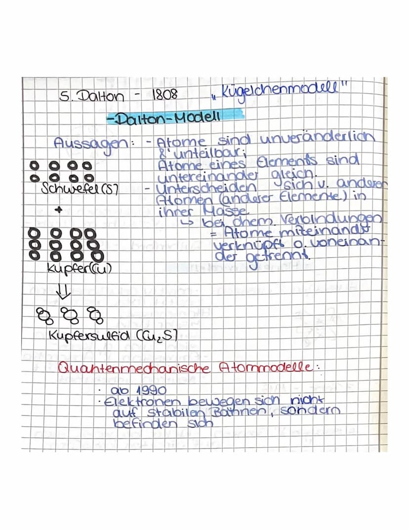 ATOMMODELLE
1. Thomson - 1903
-Rosinenkuchen-Modell
Aussagen: Atom besteht aus gleichmäßig
verteilter Masse;
negativ geladene Elektronen bew