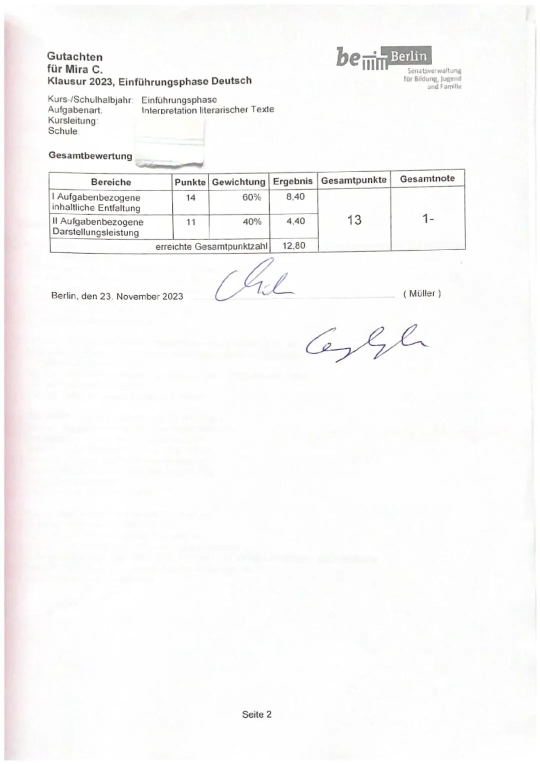 Gedichtsanalyse Klausur