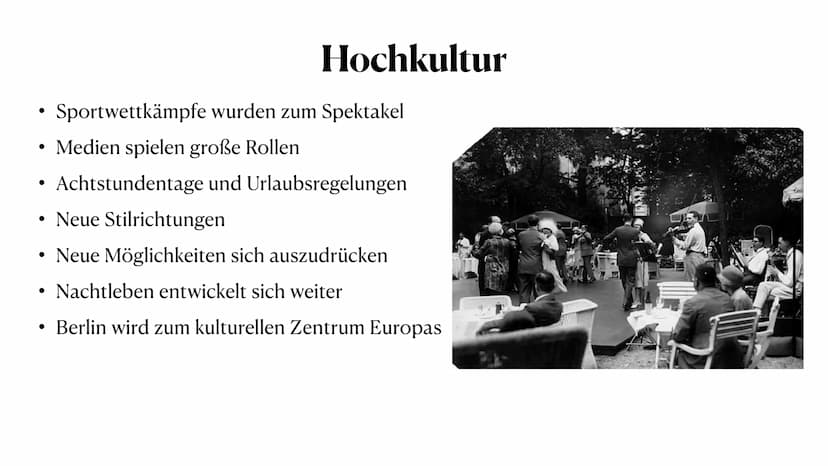 Die Goldenen Zwanziger
Was war an den Goldenen Zwanzigern denn so golden ?
Vivian Rebstock K1 bat Allgemein
• Hochkultur
-Architektur
-Liter