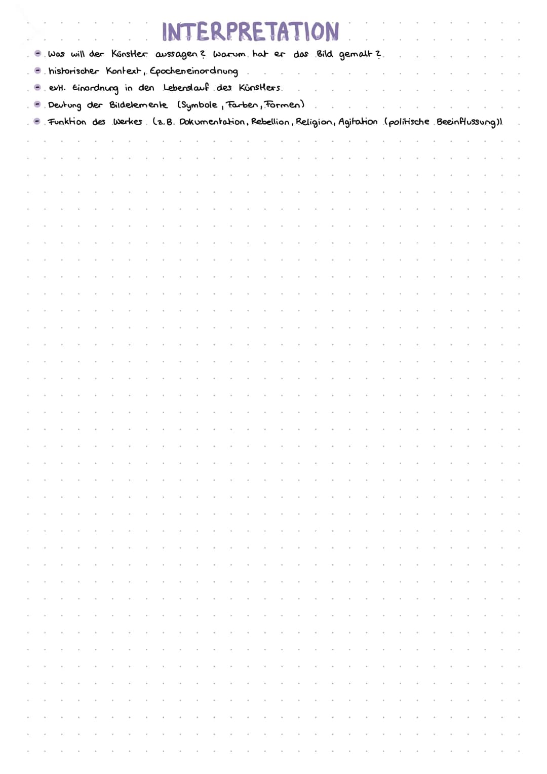 BILDVERGLEICH
Einleitung zum Hauptwerk + Interpretationshypothese. + Leserführung (Schwerpunkte für die Analyse nennen).
2. Beschreibung des