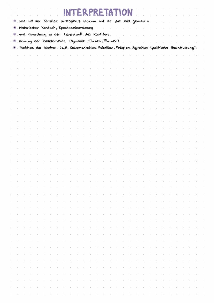 BILDVERGLEICH
Einleitung zum Hauptwerk + Interpretationshypothese. + Leserführung (Schwerpunkte für die Analyse nennen).
2. Beschreibung des