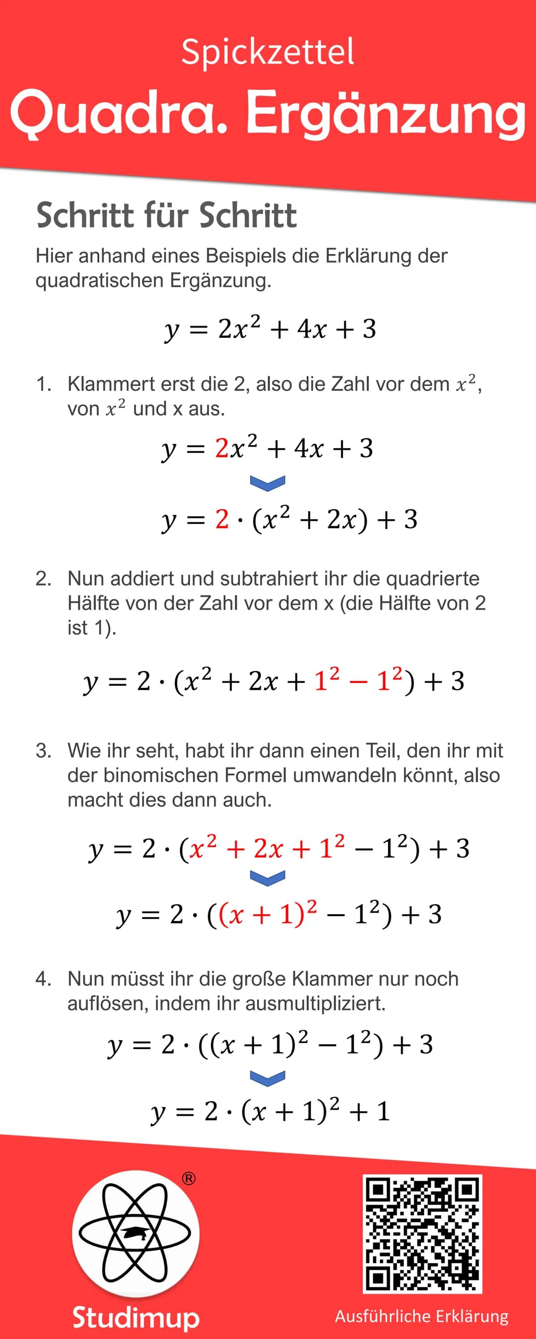 Spickzettel
Logarithmus
Was ist das?
Der Logarithmus ist die Umkehrung vom
Potenzieren. Dies ist ein wichtiges, aber auch nicht
schweres The