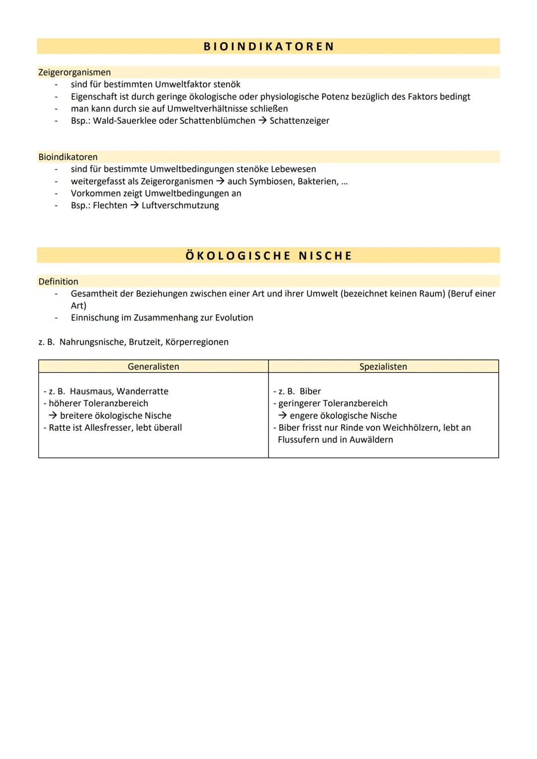 ÖKOLOGIE
DEFINITIONEN
Ökologie: die Lehre vom Haushalt der Natur und Wissenschaft, die sich mit den Wechselbeziehungen zwischen
Lebewesen un
