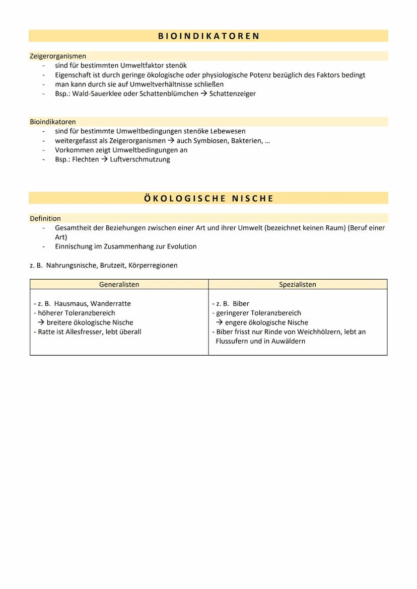 ÖKOLOGIE
DEFINITIONEN
Ökologie: die Lehre vom Haushalt der Natur und Wissenschaft, die sich mit den Wechselbeziehungen zwischen
Lebewesen un