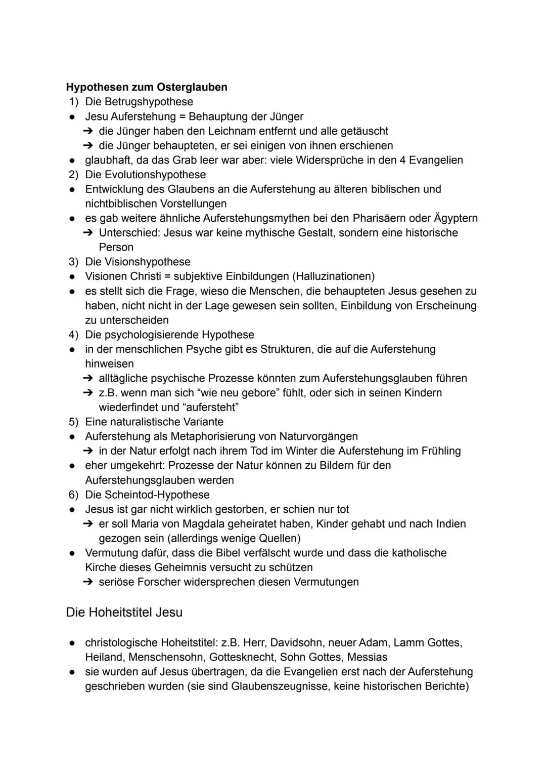 Religion Klausur
Jesus aus der Sicht anderer Religionen
Christentum
• Jesus als
Gott und
Messias
● Jesus war Jude: Jesus als (jüdischer) Gla