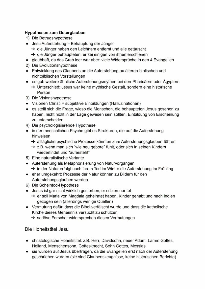 Religion Klausur
Jesus aus der Sicht anderer Religionen
Christentum
• Jesus als
Gott und
Messias
● Jesus war Jude: Jesus als (jüdischer) Gla