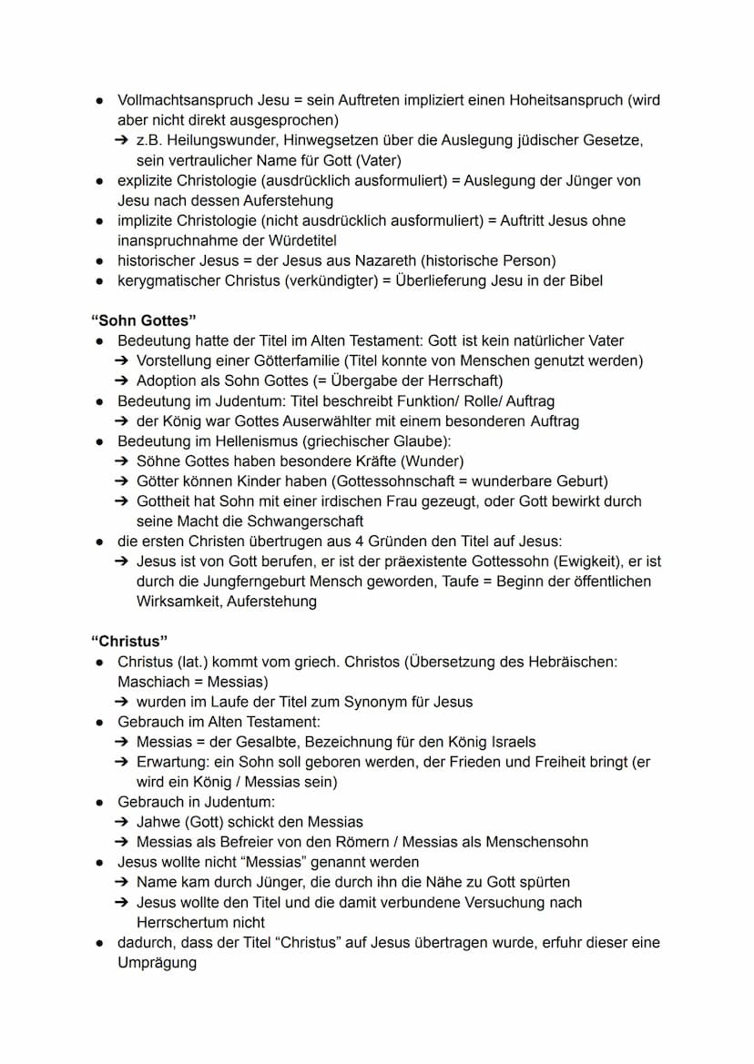 Religion Klausur
Jesus aus der Sicht anderer Religionen
Christentum
• Jesus als
Gott und
Messias
● Jesus war Jude: Jesus als (jüdischer) Gla