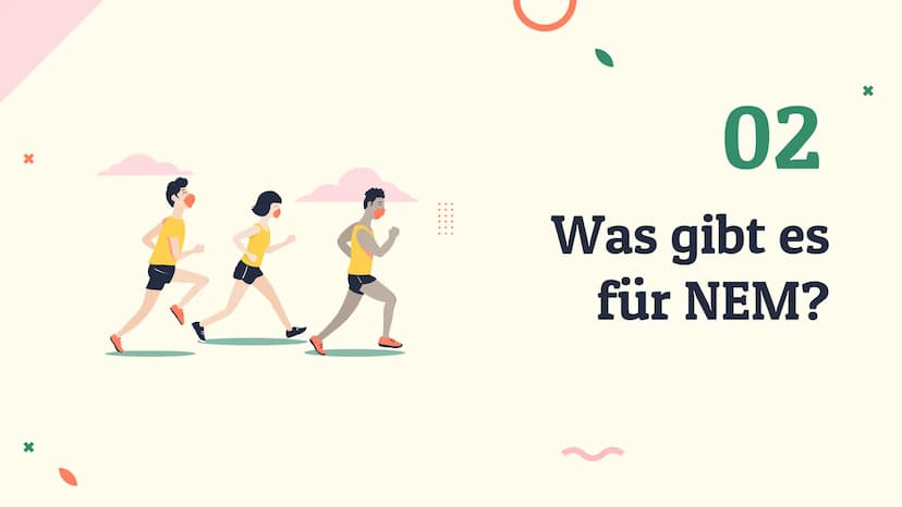 X
X
Nahrungs-
ergänzungsmittel
Helene Hülße
Tanit Krippenstapel
Liesel Petersen
Celina Witt
O
> 01
03
Was sind NEM
eigentlich?
Wann sind NEM