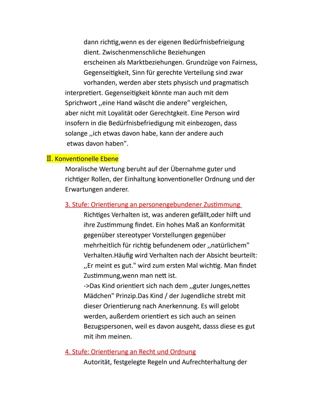 Kohlbergs Stuffenmodel zur
moralischen Entwicklung
Die Theorie von Lawrence Kohlberg besagt das unsere Entwicklung des
moralische Denkens in