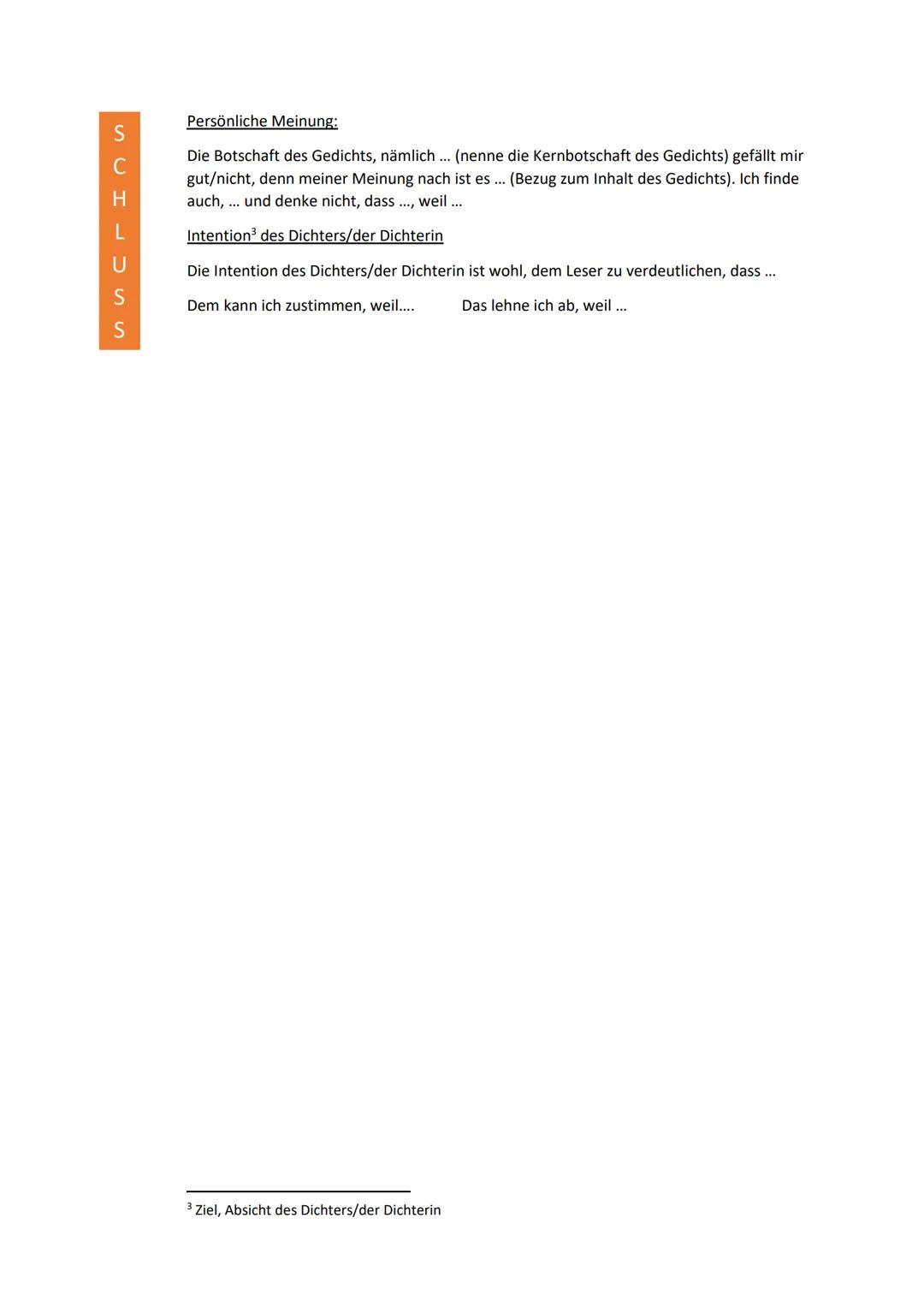 E
|
N
L
E
|
T
UNG
HAUP
А
T
T
E
Formulierungshilfen und Aufbau der Gedichtanalyse
1. TATTE-Satz:
In dem Liebesgedicht ,,XY" von ,,(Autor) aus