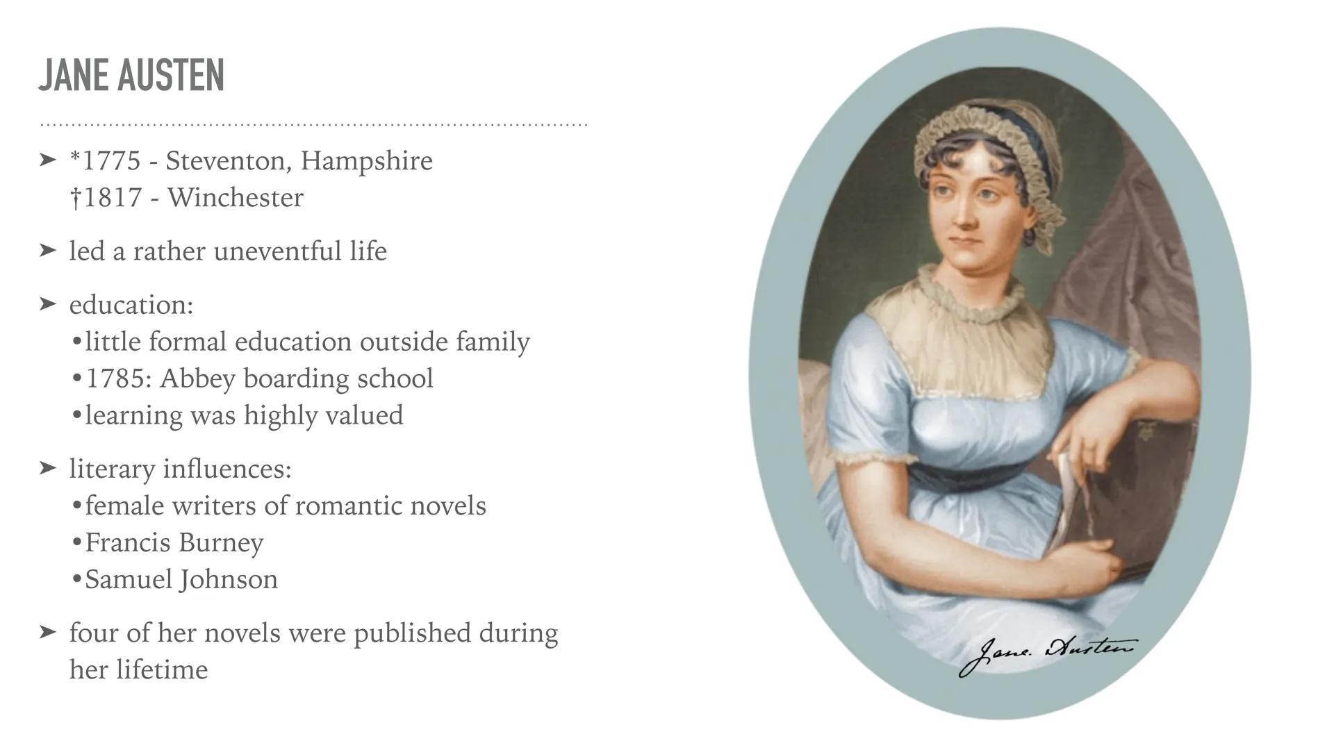 Yasmin Aretoulis

PRIDE AND PREJUDICE

BY JANE AUSTEN # TABLE OF CONTENTS

- Jane Austen
- general information
- summary
- characters
- marr