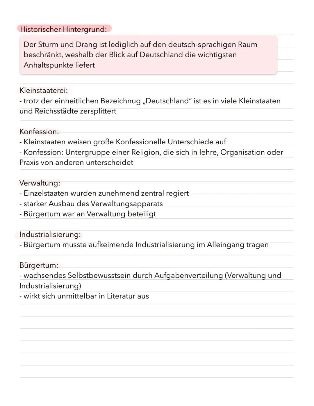 Aufklärung
(1720-1785)
-
Sturm und Drang
Sturm und Drang
(1767-1785)
Begri'ff:
Begriff geht auf Komödie ,,Sturm und Drang" von Friedrich Max