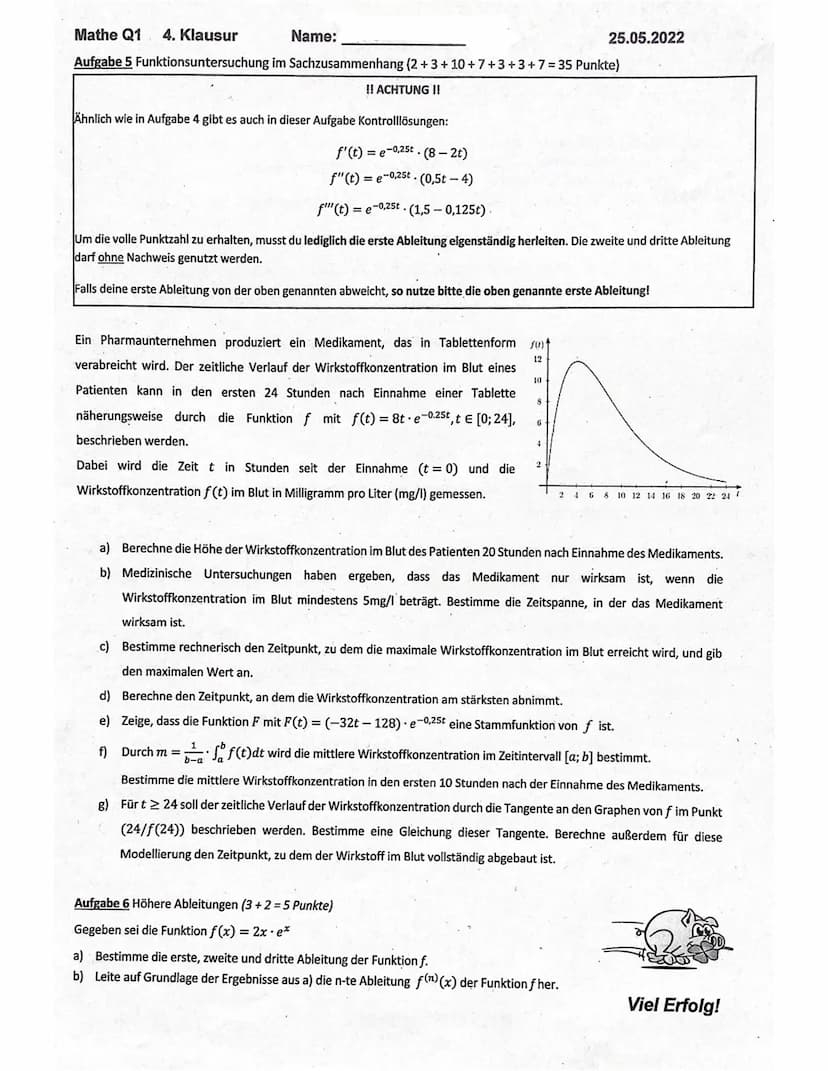 Mathe Q1
Checkliste:
4. Klausur
Name:
Prüfungsteil 1: ohne GTR, ohne Formelsammlung (max. 30 min.)
0
Lass bitte überall etwa 6cm Rand frei (