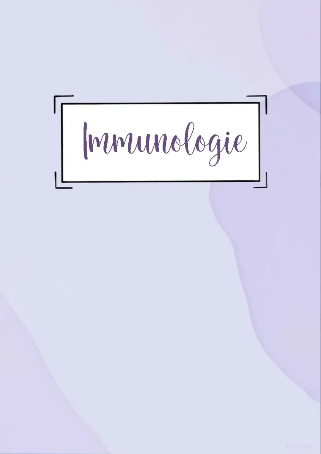 Immunologie