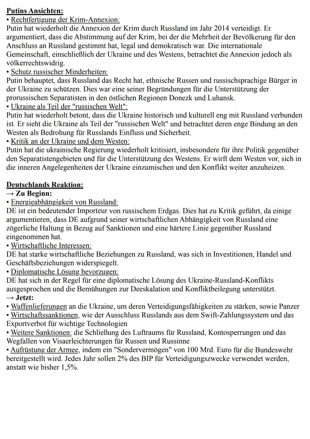 Internationale Konflikte
→ Welche Faktoren tragen zur Eskalation bzw. zur Deeskalation von Konfilkten bei?
Deeskalation: Kompromisse / Berei