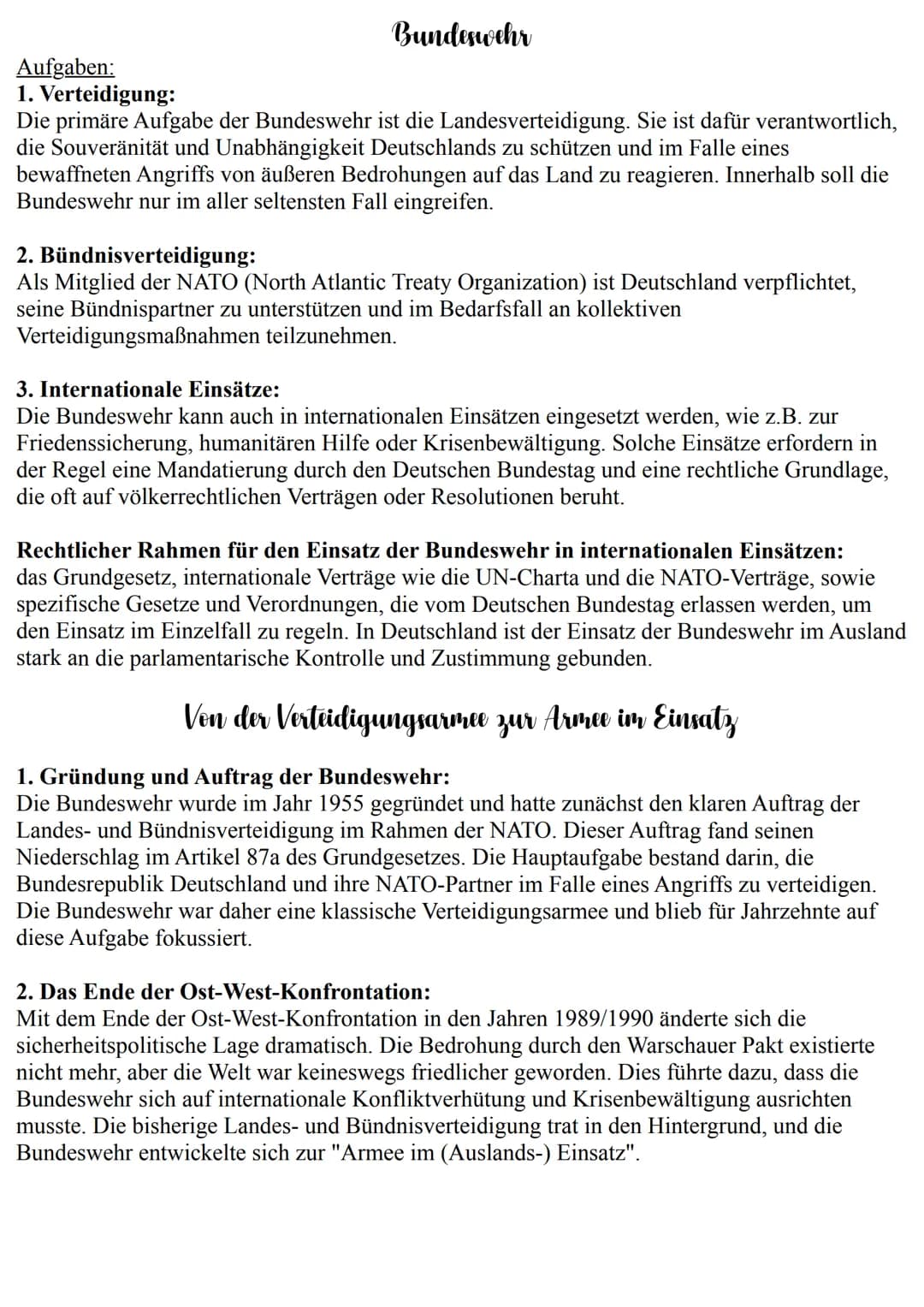 Internationale Konflikte
→ Welche Faktoren tragen zur Eskalation bzw. zur Deeskalation von Konfilkten bei?
Deeskalation: Kompromisse / Berei