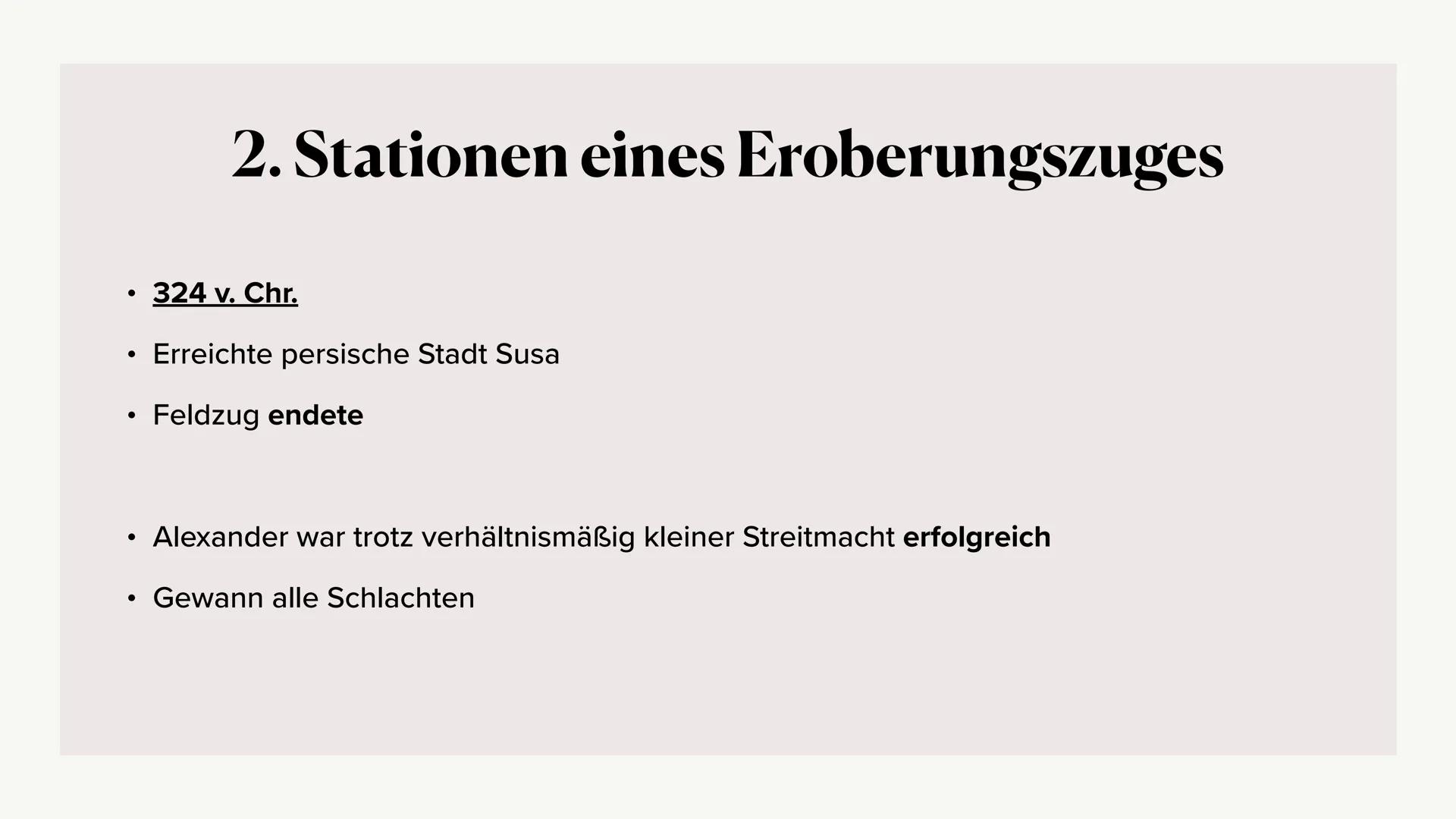 # Alexander der Große „Ich habe keine Angst vor einem Heer von
Löwen, das von einem Schaf angeführt wird.
Ich habe aber Angst vor einem Heer