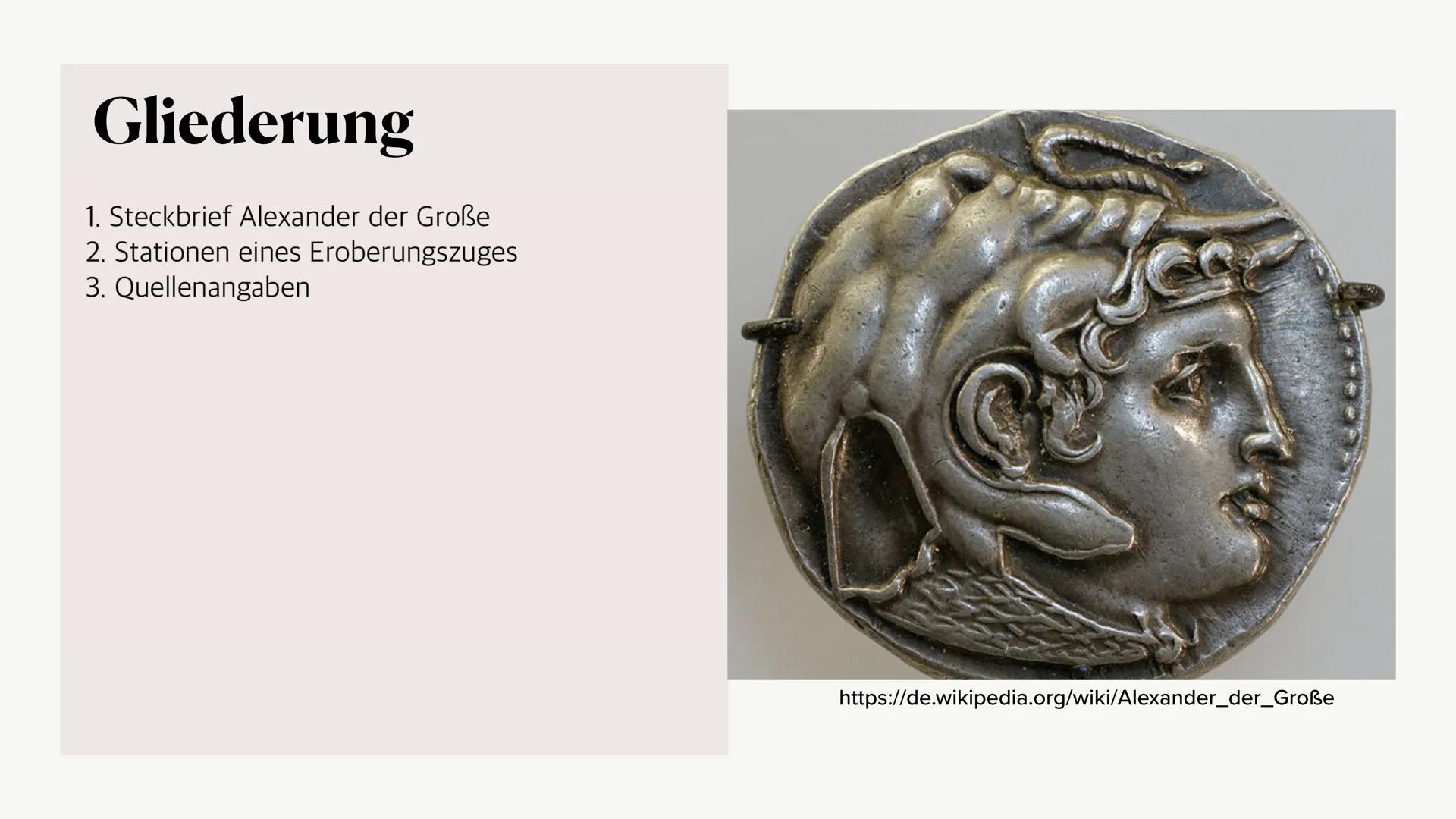 # Alexander der Große „Ich habe keine Angst vor einem Heer von
Löwen, das von einem Schaf angeführt wird.
Ich habe aber Angst vor einem Heer