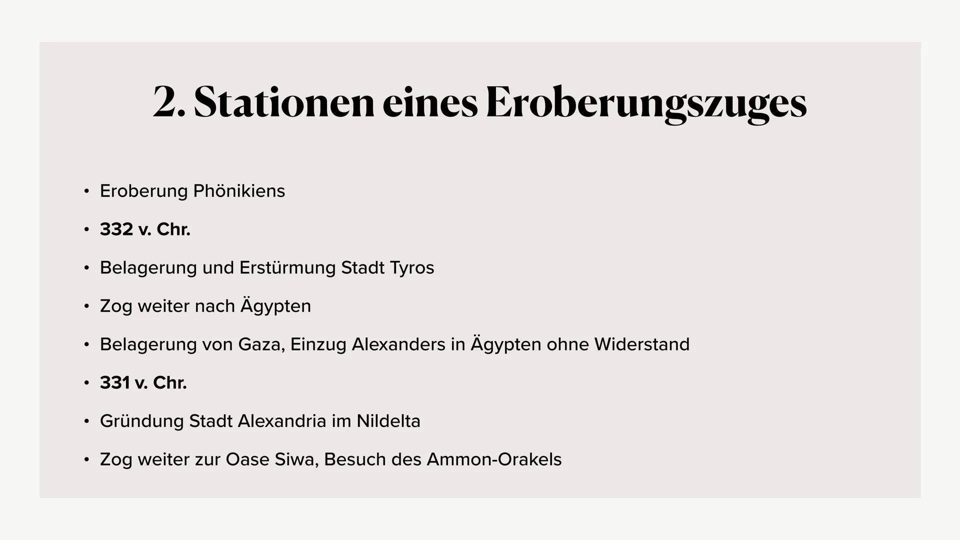 # Alexander der Große „Ich habe keine Angst vor einem Heer von
Löwen, das von einem Schaf angeführt wird.
Ich habe aber Angst vor einem Heer