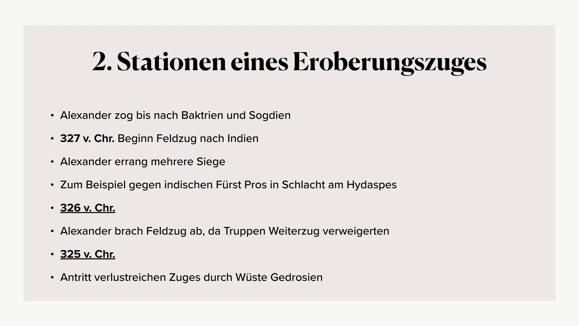 # Alexander der Große „Ich habe keine Angst vor einem Heer von
Löwen, das von einem Schaf angeführt wird.
Ich habe aber Angst vor einem Heer