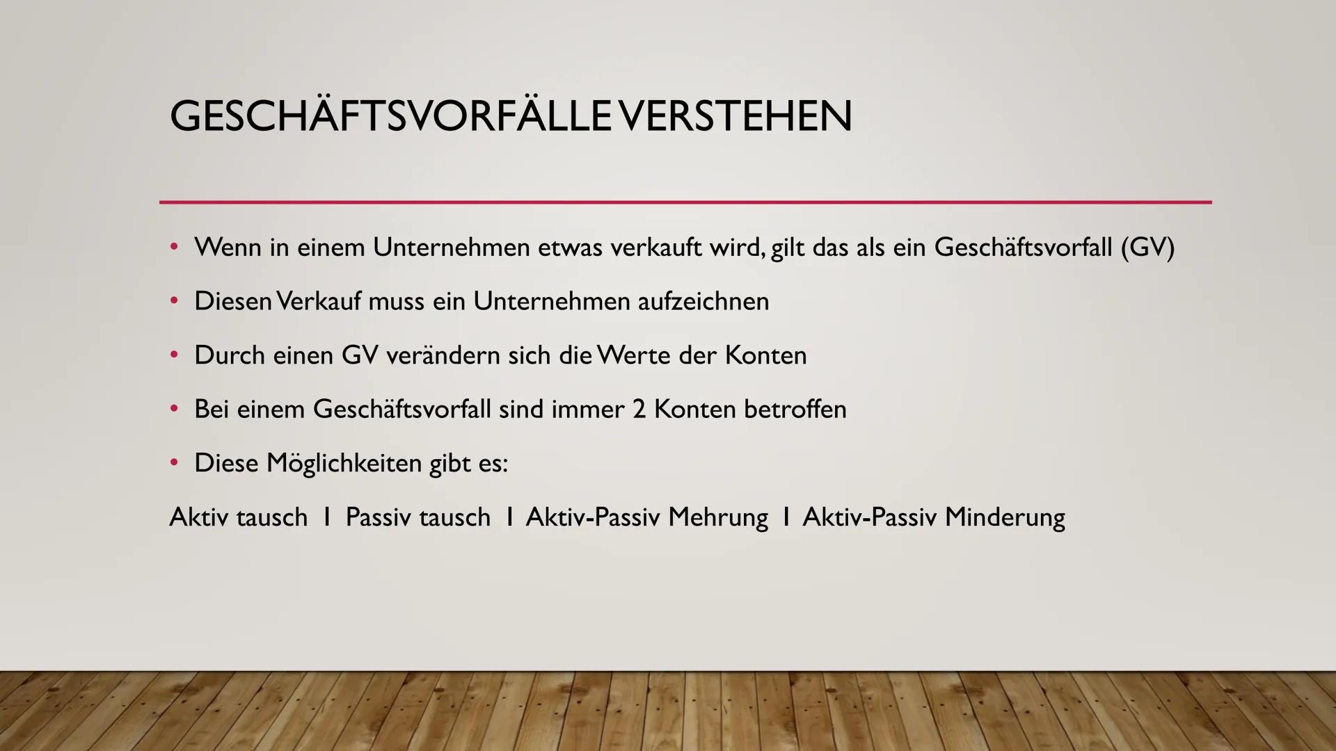 BESTANDSKONTEN
FÜR EINSTEIGER HIER LERNST DU:
●
●
Das erstellen von Bestandskonten anhand einer Eröffnungsbilanz
Die Führung dieser Konten
D