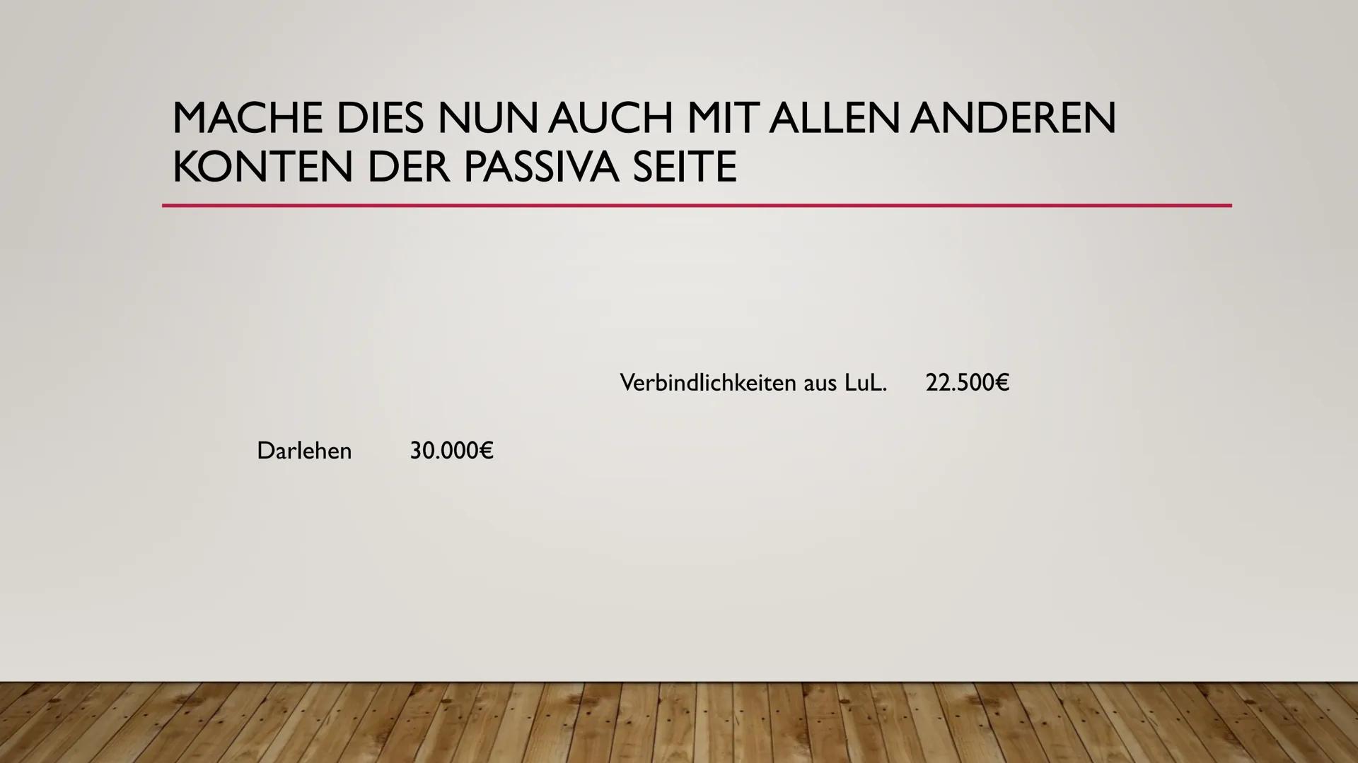 BESTANDSKONTEN
FÜR EINSTEIGER HIER LERNST DU:
●
●
Das erstellen von Bestandskonten anhand einer Eröffnungsbilanz
Die Führung dieser Konten
D