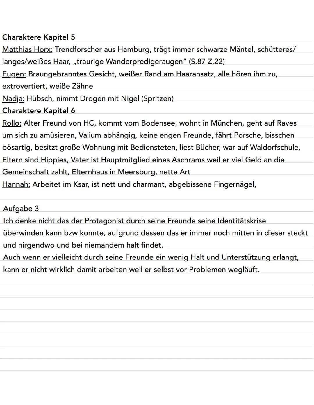 Buch Zusammenfassung ,,Faserland"
Kapitel 1 (S.13-24) Zusammenfassung: Reise startet auf Sylt, Hauptcharakter trinkt Jever,
hat sich mit Kar