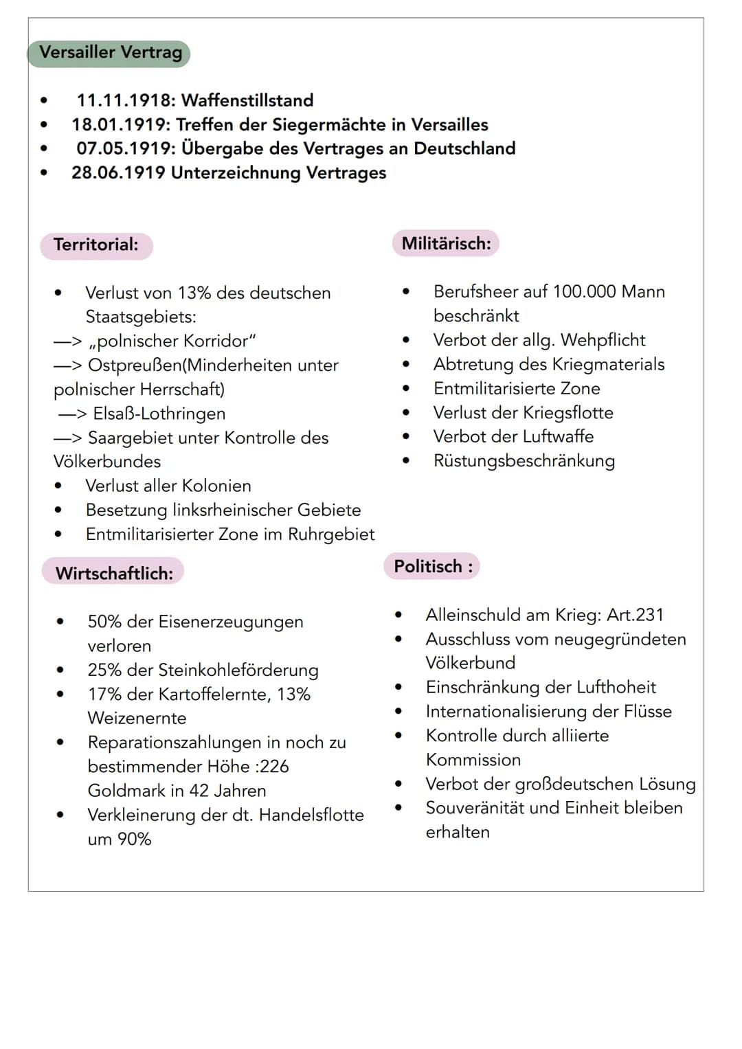 Lernzettel Geschichte LK Klausur 15.05.2023
- 1. Weltkrieg & Anfang Weimarer Republik
Julikriese :
●
Attentat auf österreichischen Thronfolg