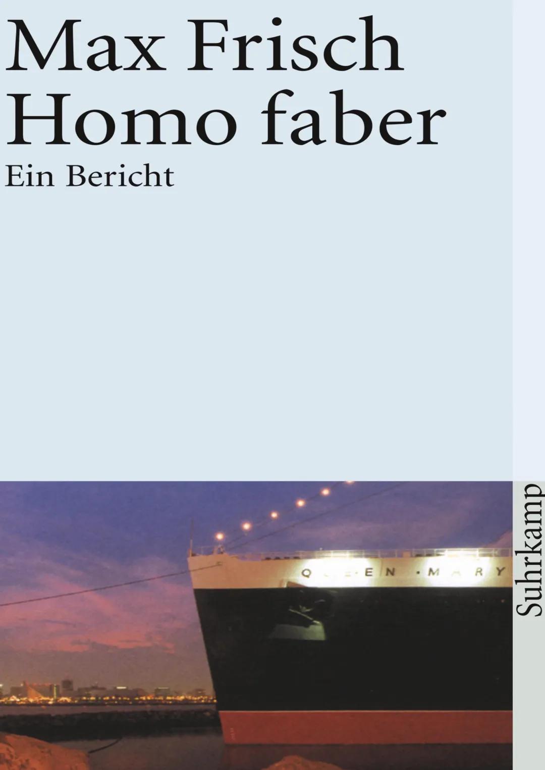 Max Frisch
Homo faber
Ein Bericht
ΕΝ
MARY
Suhrkamp Homo Faber
Walter Faber
• Beruf: Ingenieur bei der UNESCO, Techniker, technische Hilfe fü