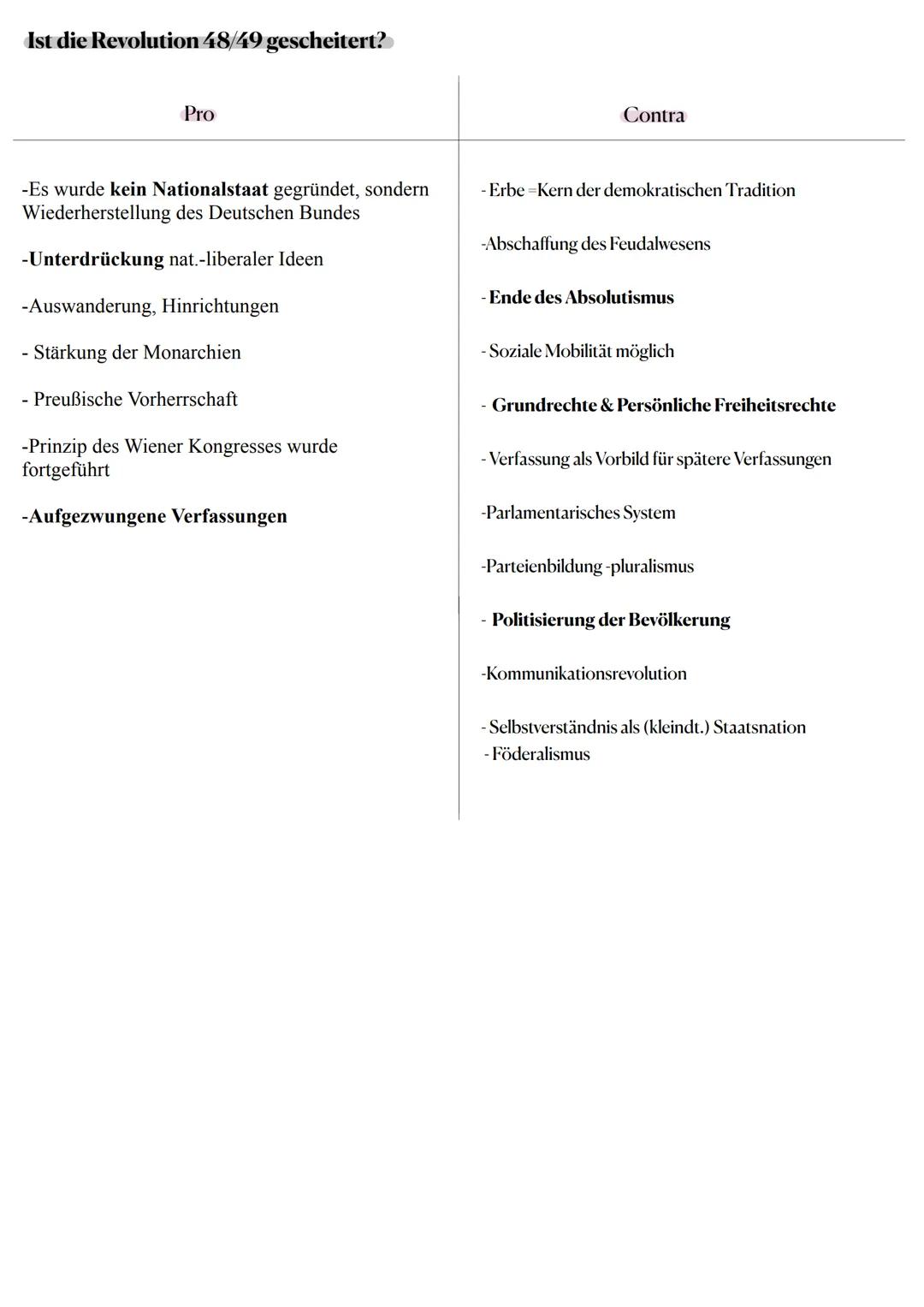 Lernzettel Geschichte LK Klausur 12.12.2022
Vormärz von 1815 (Wiener Kongress)- 1848 (Märzrevolution)
Politische und gesellschaftliche Krise