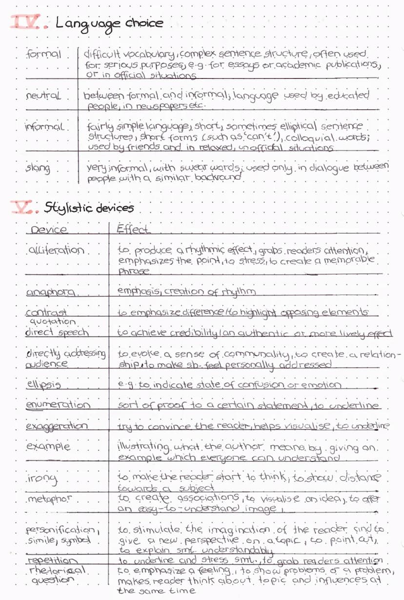 Styelstic DEVICES
I. Point of view
point of view Explanation
first-person
narration.
third-person
.narration.
من
Effect
the story is narrate