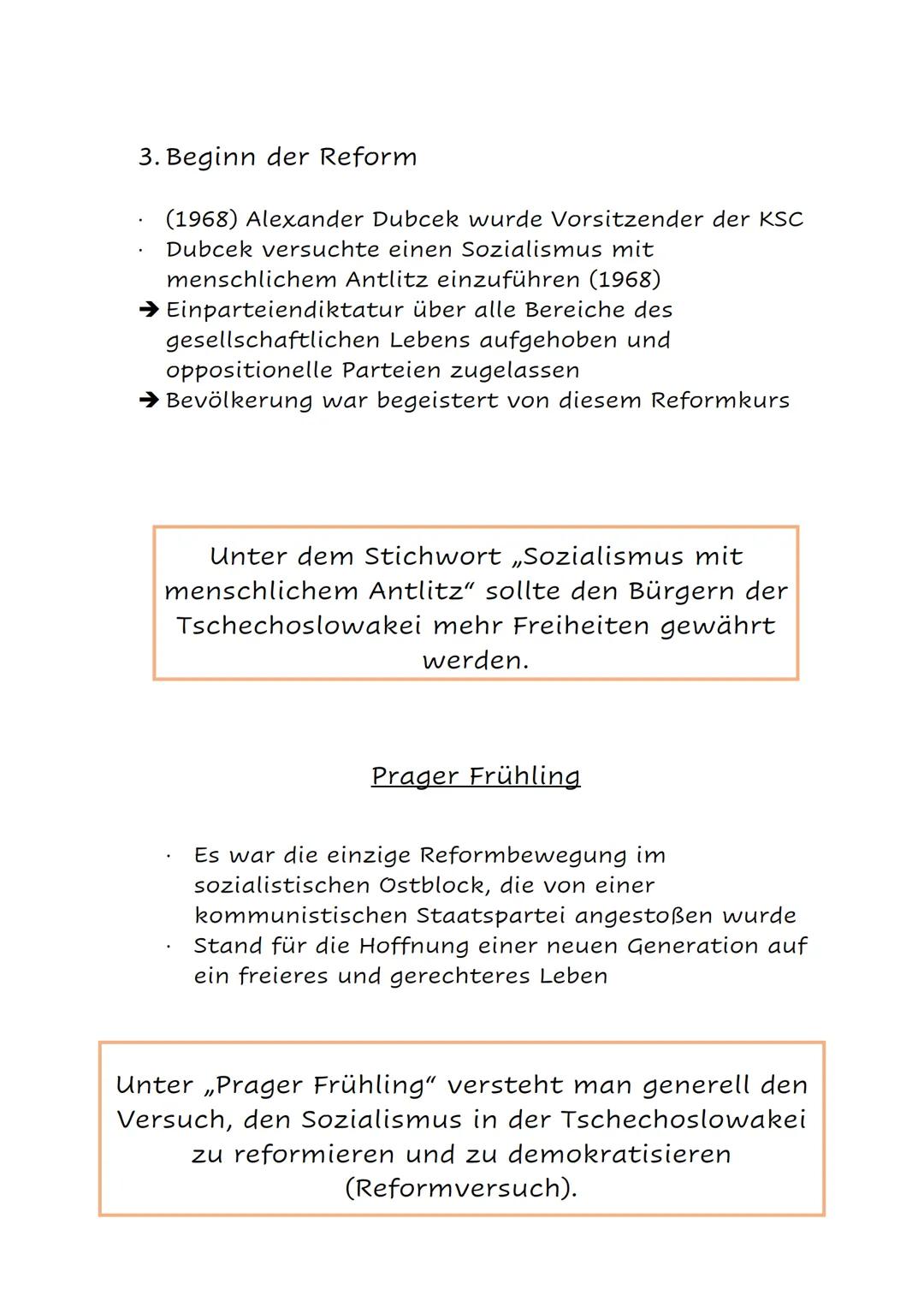 1968

-Prager Frühling-

"

Der Tod von Stalin war der erste Schritt in den
Prager Frühling

These 1

"

Dubcek war Hoffnungsträger für die
