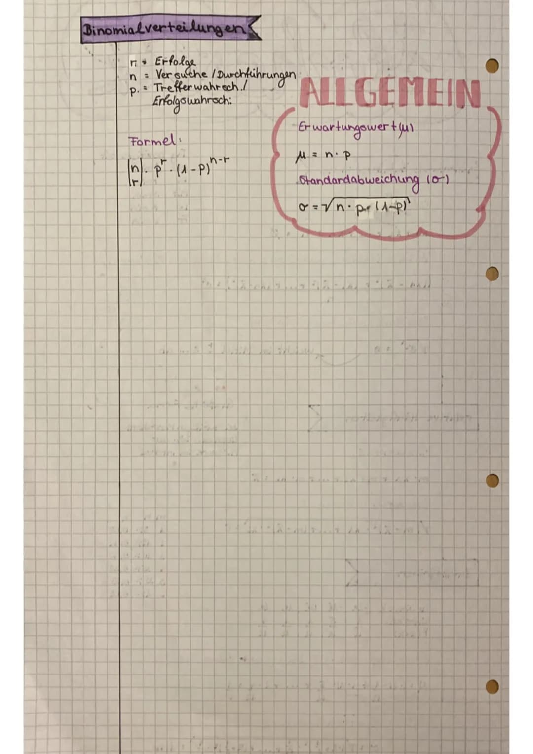 Stochastik
mehrstufige Zufallsversuche
Urlisten
Mittelwert (x) ·
Standard abweichung √√/s² = (8)
78² = 6
XA + x₂ + ... + xn: n
Ø
Varianz (mi