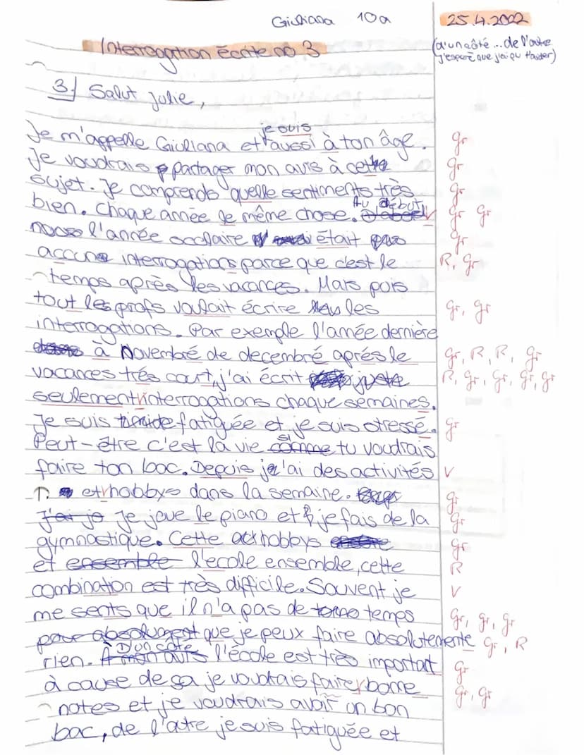 10ab Français
Interrogation écrite no 3
1. Compréhension de l'oral
DORCET
Vous allez écouter deux documents audio. Vous écouterez chaque doc
