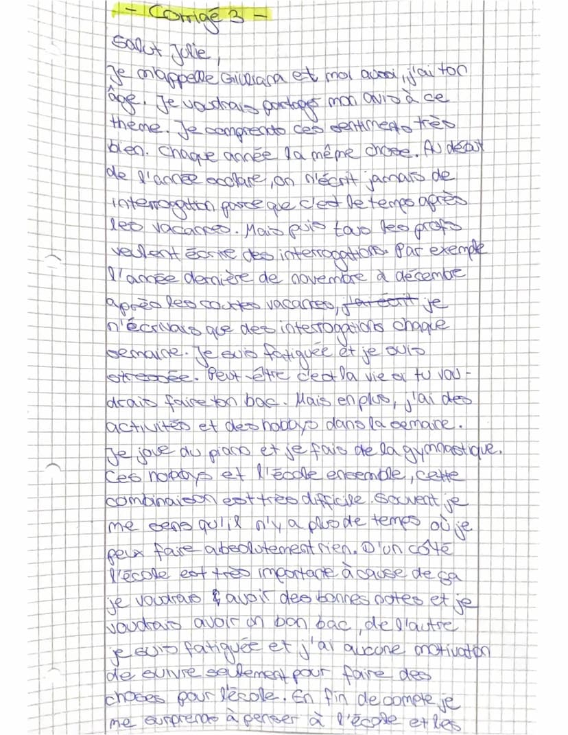 10ab Français
Interrogation écrite no 3
1. Compréhension de l'oral
DORCET
Vous allez écouter deux documents audio. Vous écouterez chaque doc