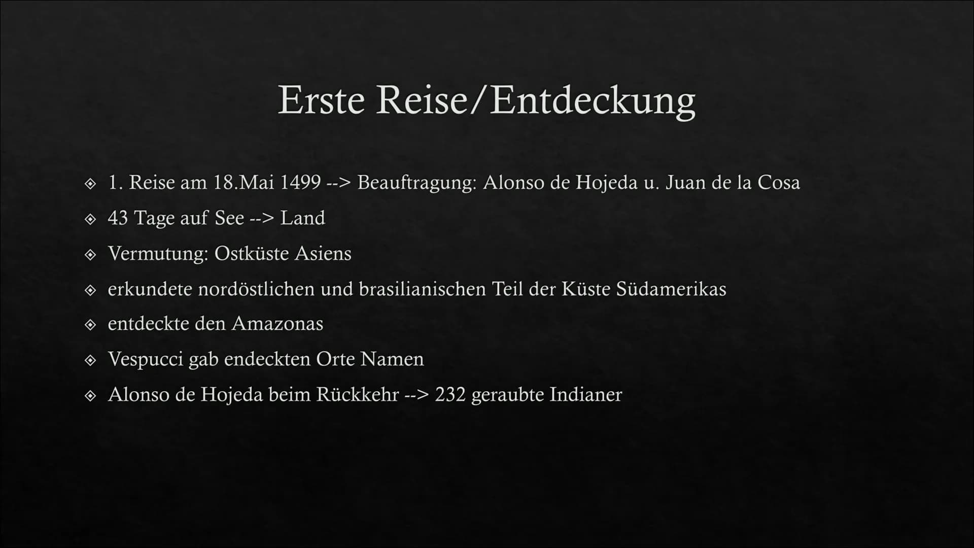 Amerigo Vespucci
Präsentiert von Anabel und Tabea Allgemeines über Vespucci
◆ Florentinischer Seefahrer und Entdecker
Erforscher der Ostküst