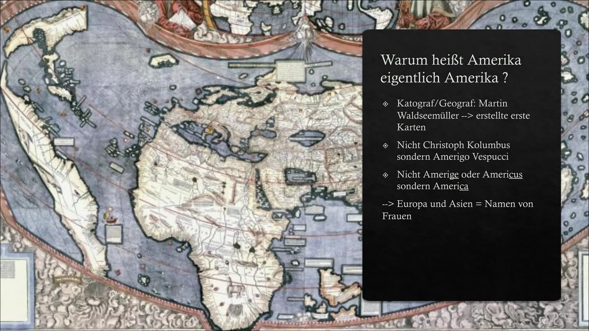 Amerigo Vespucci
Präsentiert von Anabel und Tabea Allgemeines über Vespucci
◆ Florentinischer Seefahrer und Entdecker
Erforscher der Ostküst