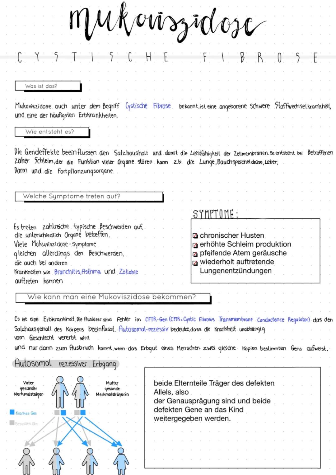 Mukoviszidose Therapie für Kinder – Symptome, Ernährung und Behandlung