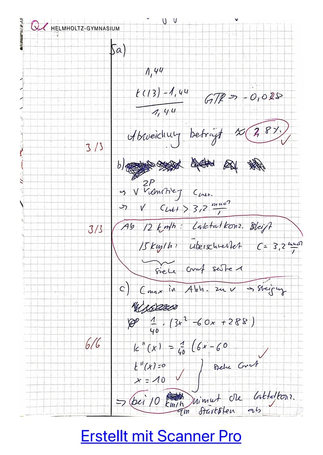 1. Teil (ohne Hilfsmittel) max. 25 Minuten
Aufgabe 1:
Gegeben ist die Funktion f mit f(x) = -0,5x³ + 3x².
Bestimmen Sie das Krümmungsverhalt