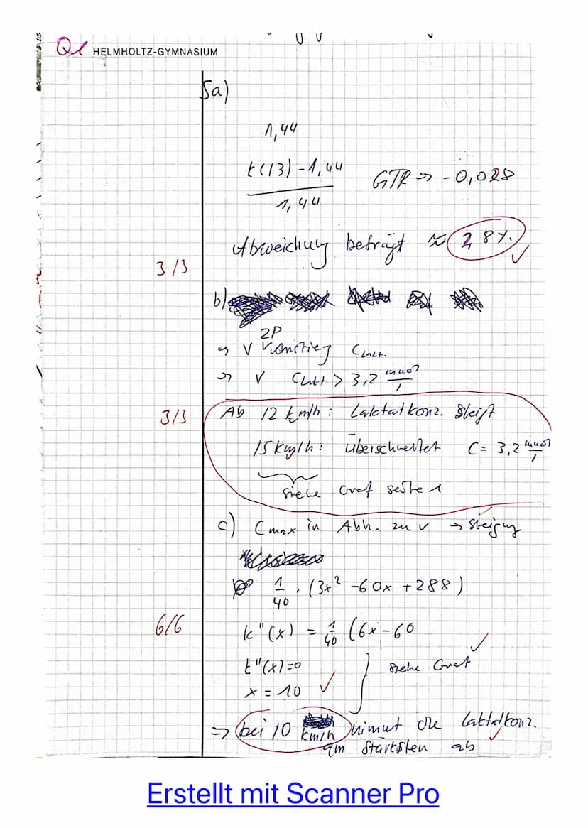 1. Teil (ohne Hilfsmittel) max. 25 Minuten
Aufgabe 1:
Gegeben ist die Funktion f mit f(x) = -0,5x³ + 3x².
Bestimmen Sie das Krümmungsverhalt
