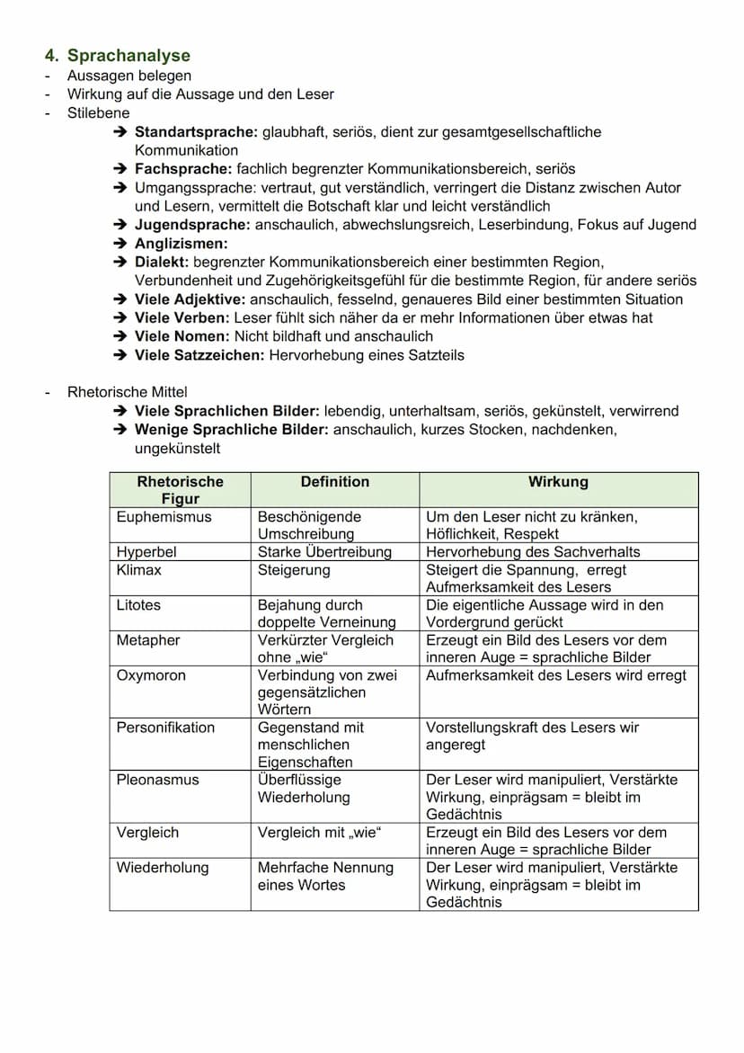 # Deutsch – Grundlagen Textanalyse

1. **Einleitung**

- Leser durch folgende Gestaltungsideen zum lesen anregen:
  → Beispielhafte Situatio
