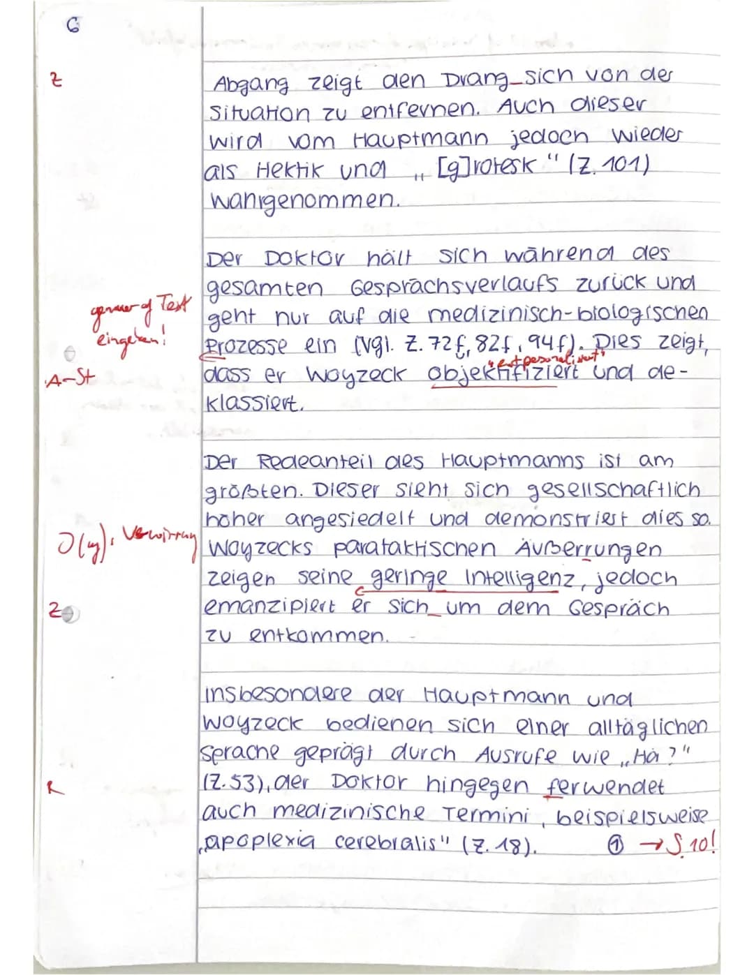 J1 - Deutsch Leistungsfach: Klausur Nr. 3 25.3.20228
Melanie
Interpretation einer Dramenszene mit Zusatzaufgabe
Thema Georg Büchner: Woyzeck